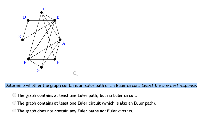 Graph Theory Determine whether the graph contains