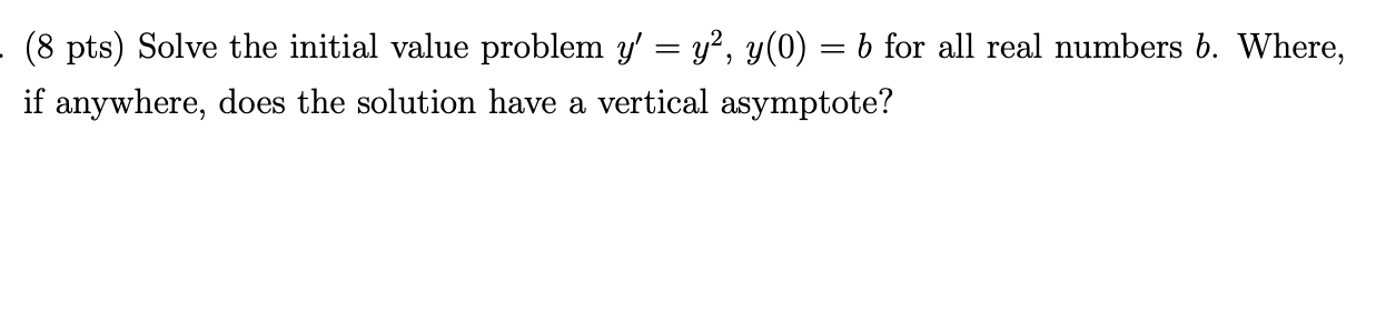 help with this question pleaese . (8 pts) Solve