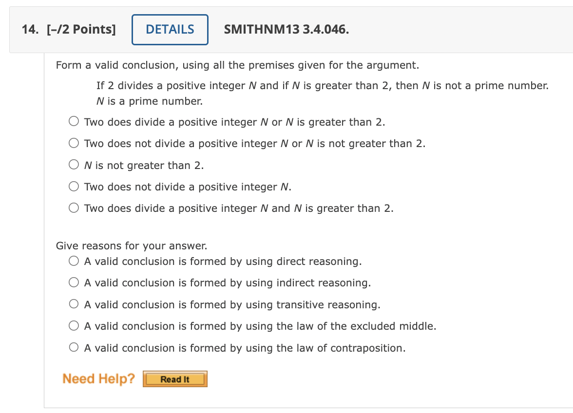 1. [-12 Points] DETAILS SMITHNM13 3.4.005.