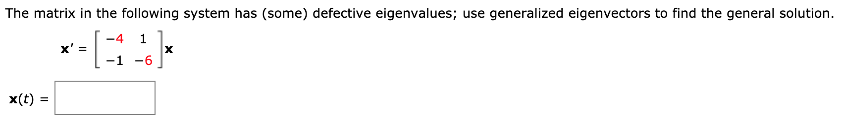 Please answer, thank you. The matrix in the