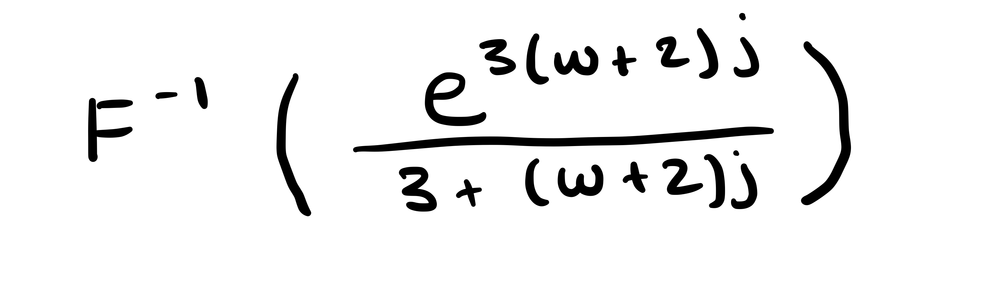 Use Second Shift Theorem to determine: 3 (w + 2 e
