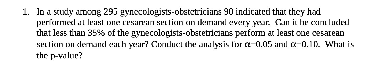 1. In a study among 295