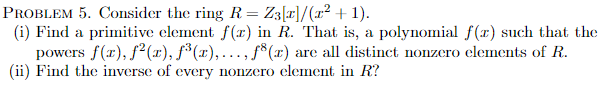 Coding Theory mathematics problem: PROBLEM 5.