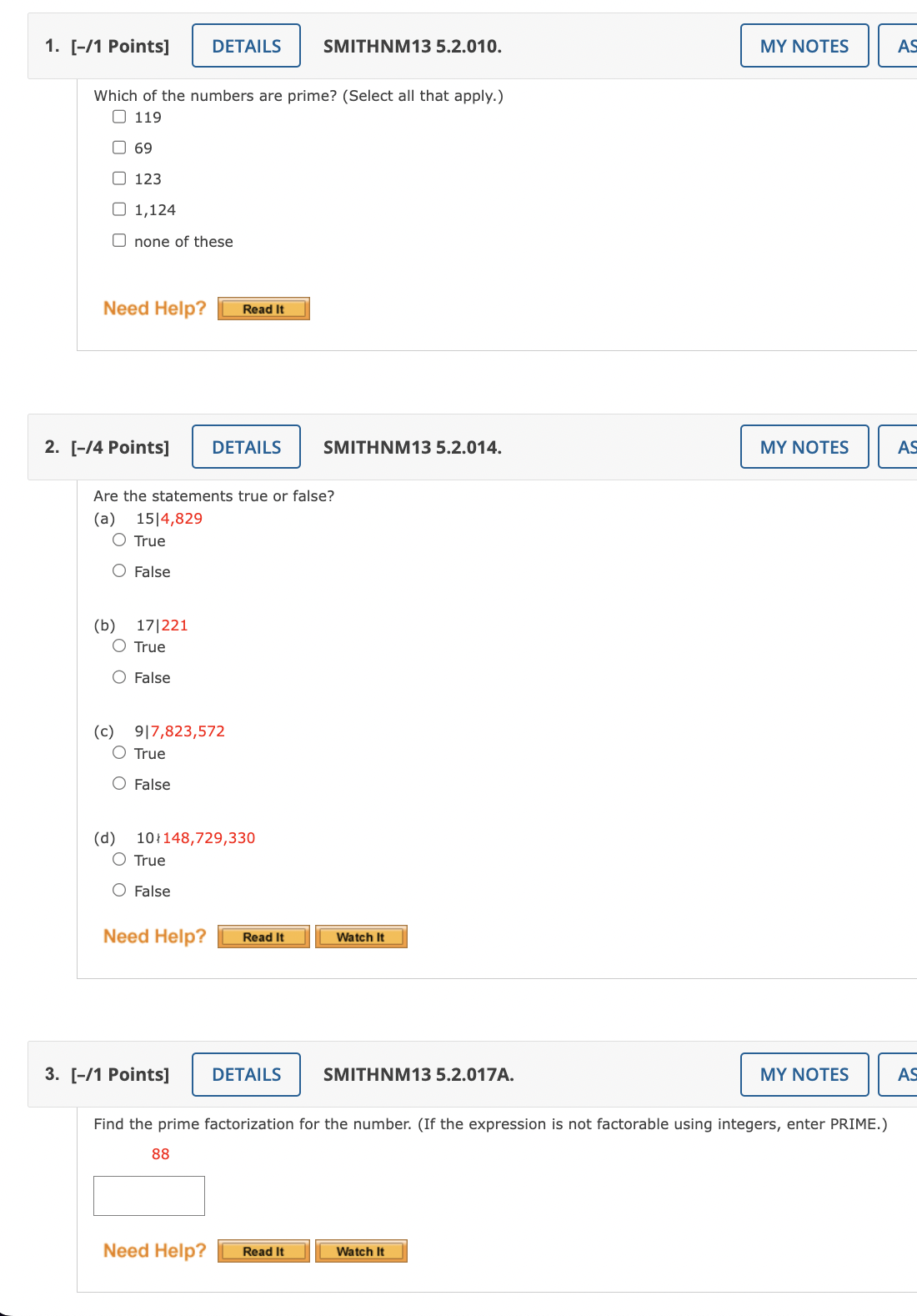 1. [-/1 Points] DETAILS SMITHNM13 5.2.010. MY