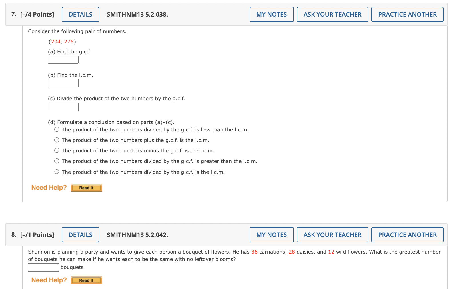 1. [-/1 Points] DETAILS SMITHNM13 5.2.010. MY