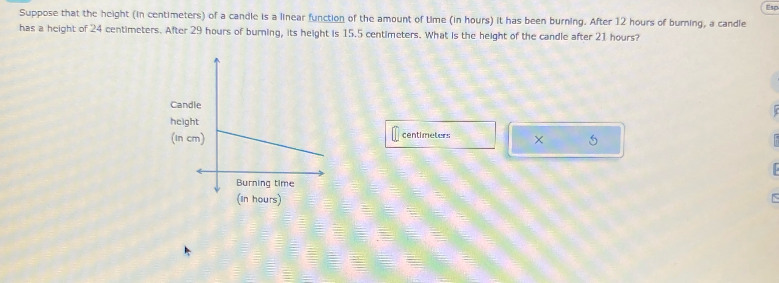 Esp Suppose that the height (In centimeters) of a