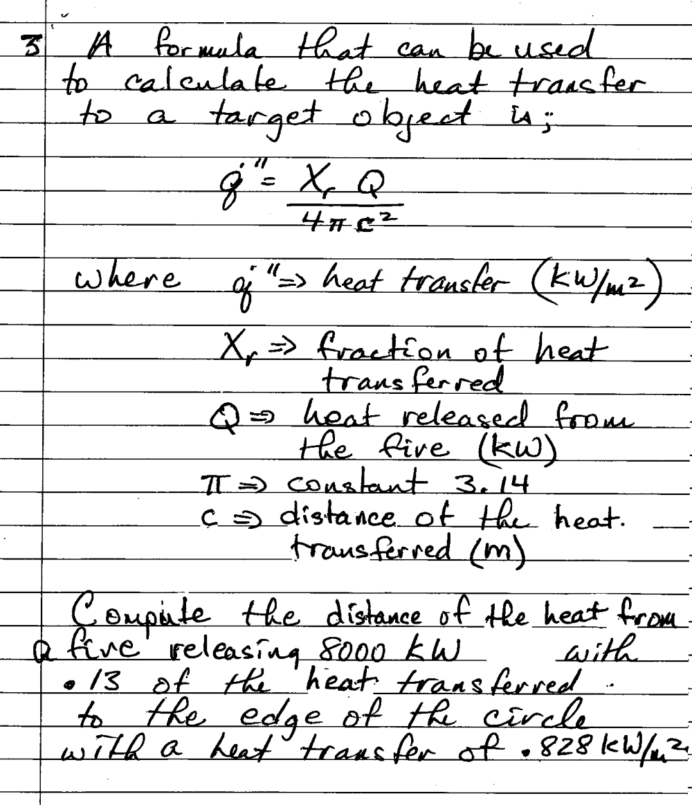 3 A formula that can be used to calculate the