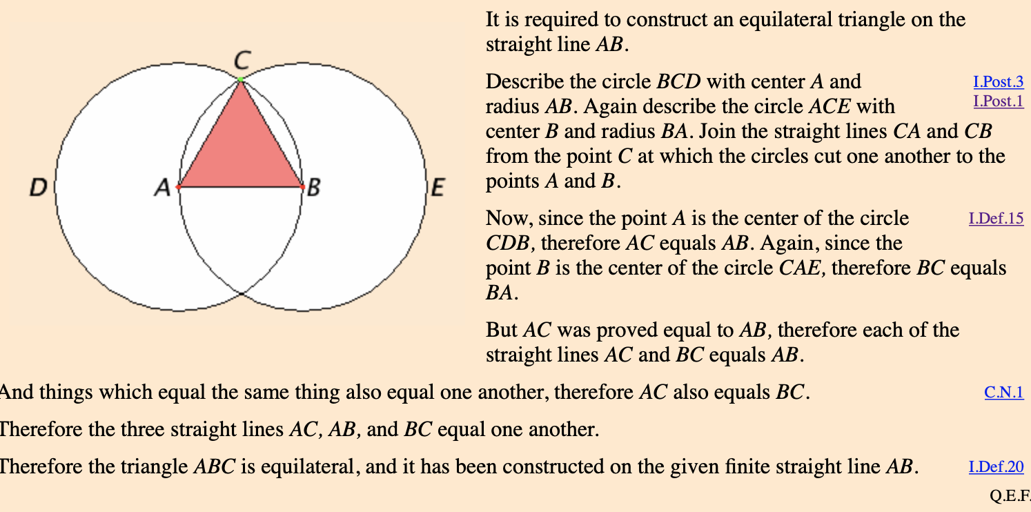 It is required to construct an equilateral