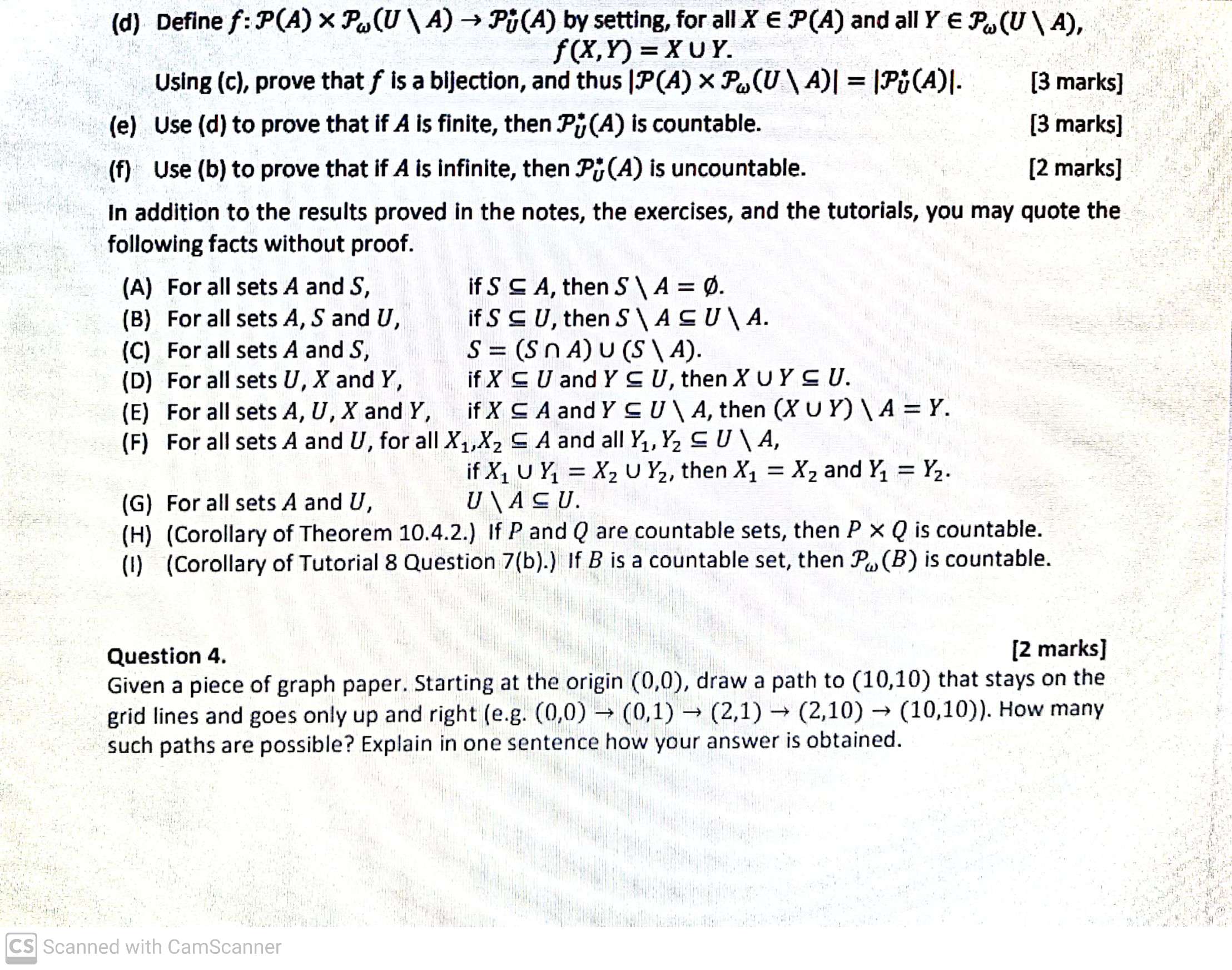 Hello, how to do questions 3 and 4? Thank you
