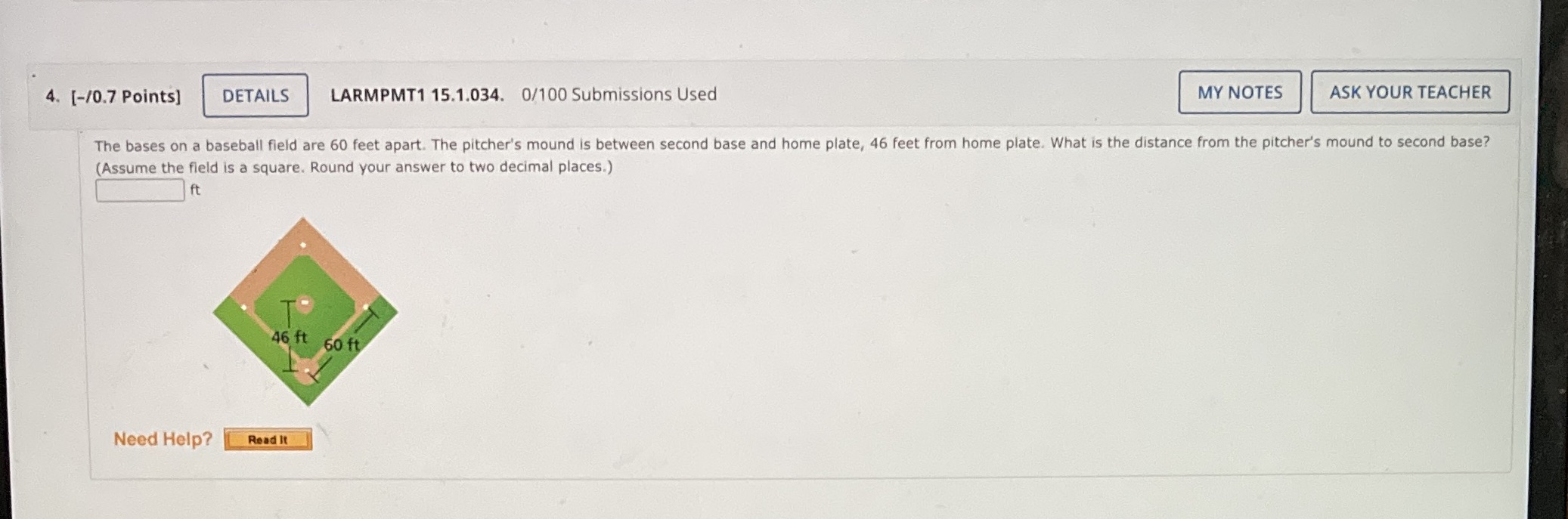 4. [-/0.7 Points] DETAILS LARMPMT1 15.1.034.