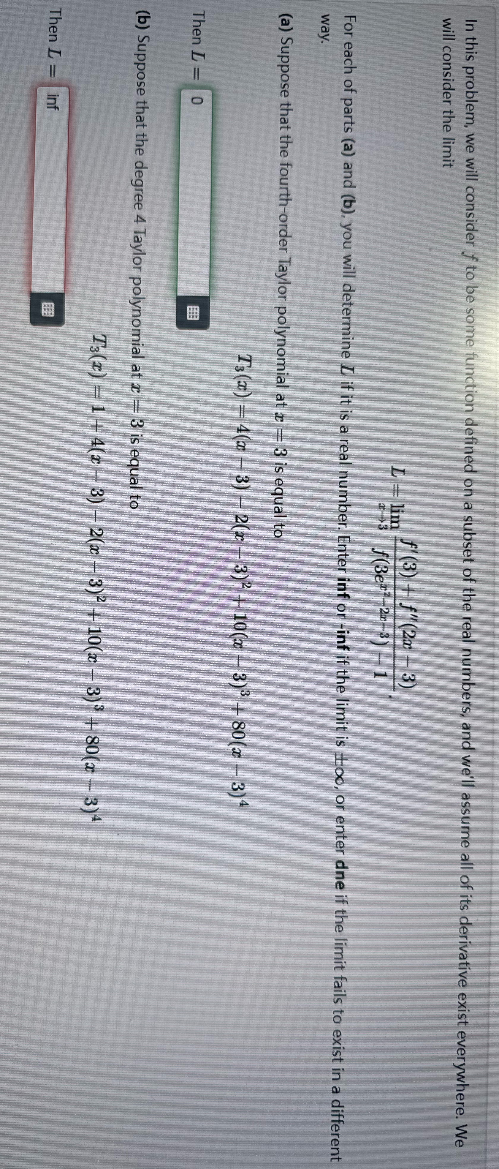 In this problem, we will consider f to be some