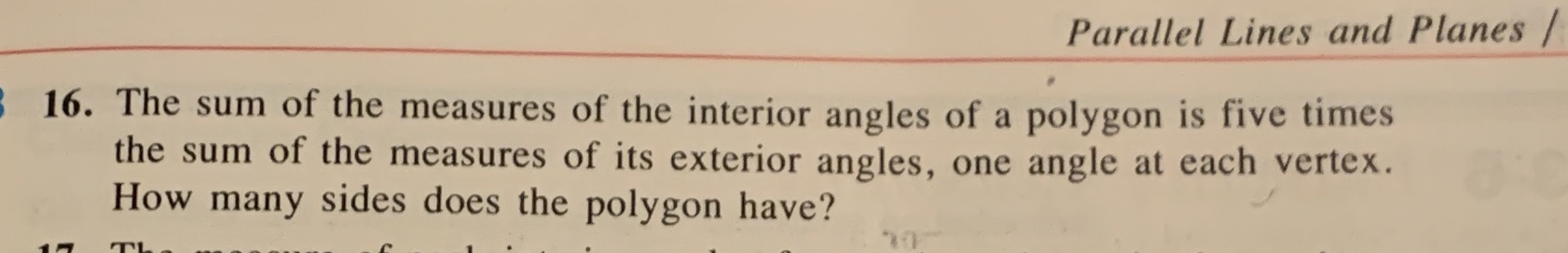 Parallel Lines and Planes / 16. The sum of the