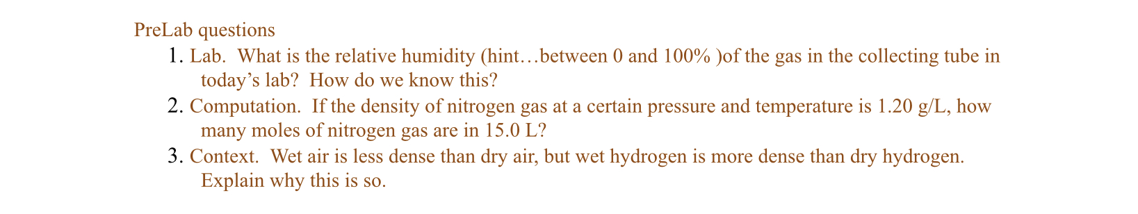 PreLab questions 1. Lab. What is the relative