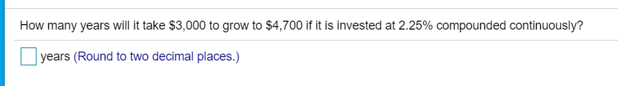 How many years will it take $3,000 to grow to