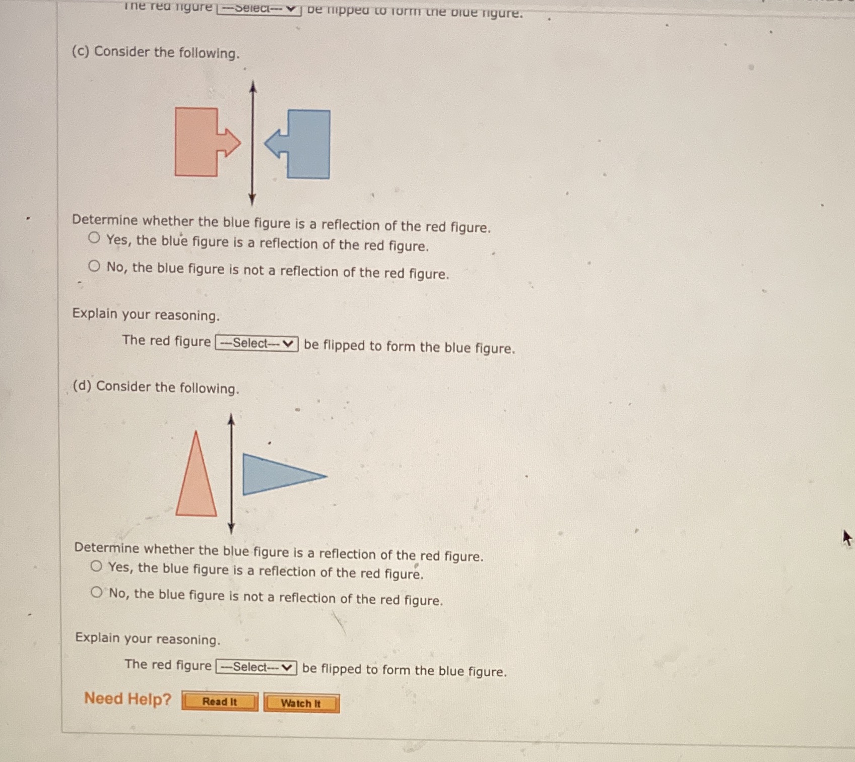 Ine rea figure -Select- De nipped to form me blue