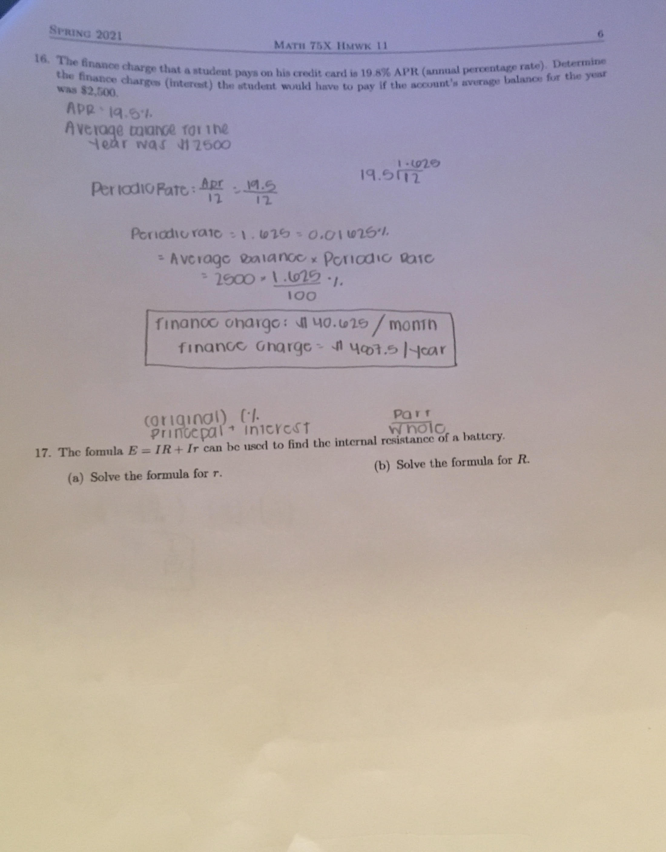 Aloha, I've been stuck on this problem for a