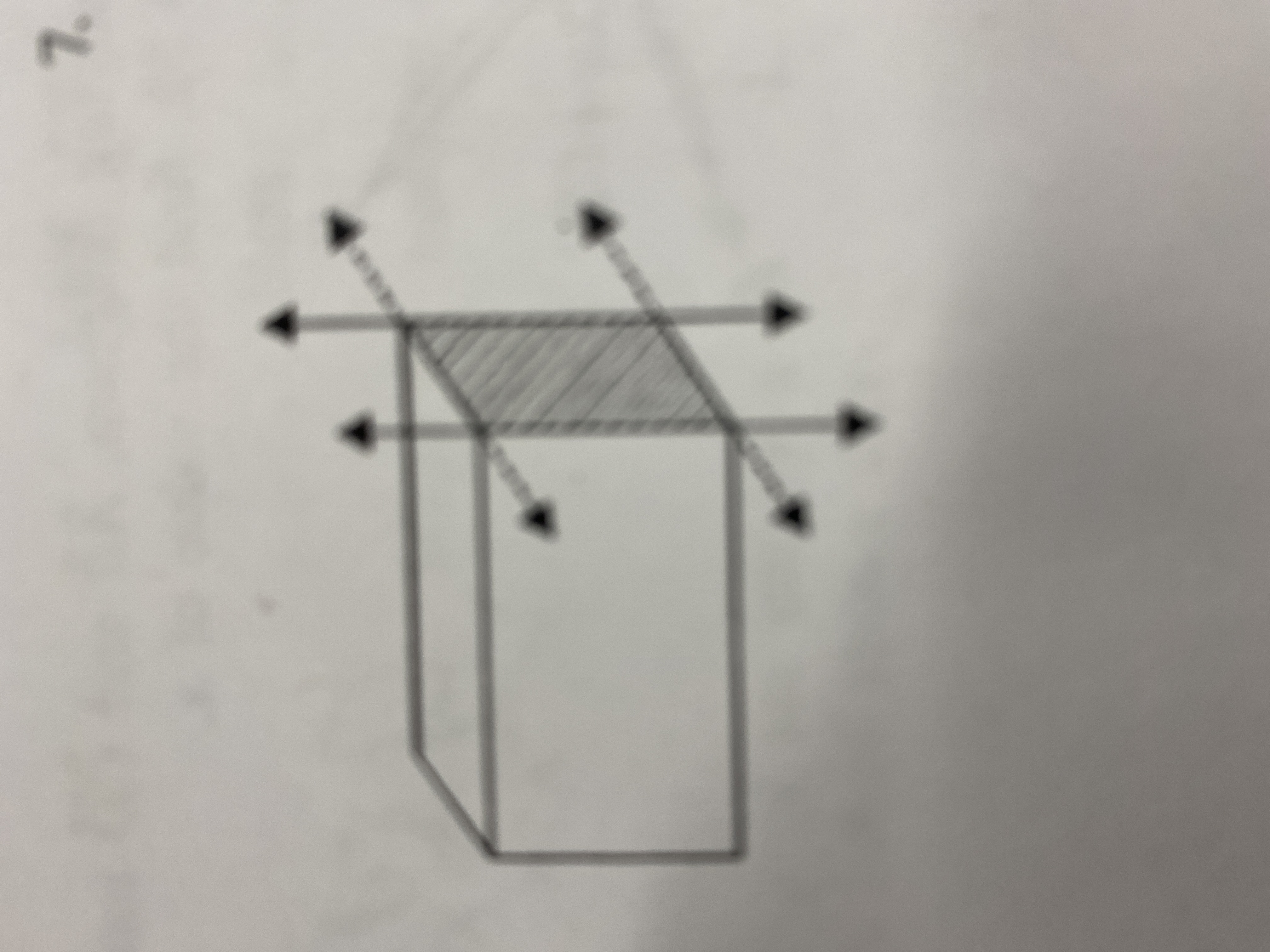 The shaded region contains four 1. rays 2. radii