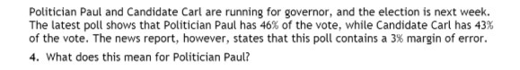 Politician Paul and Candidate Carl are running