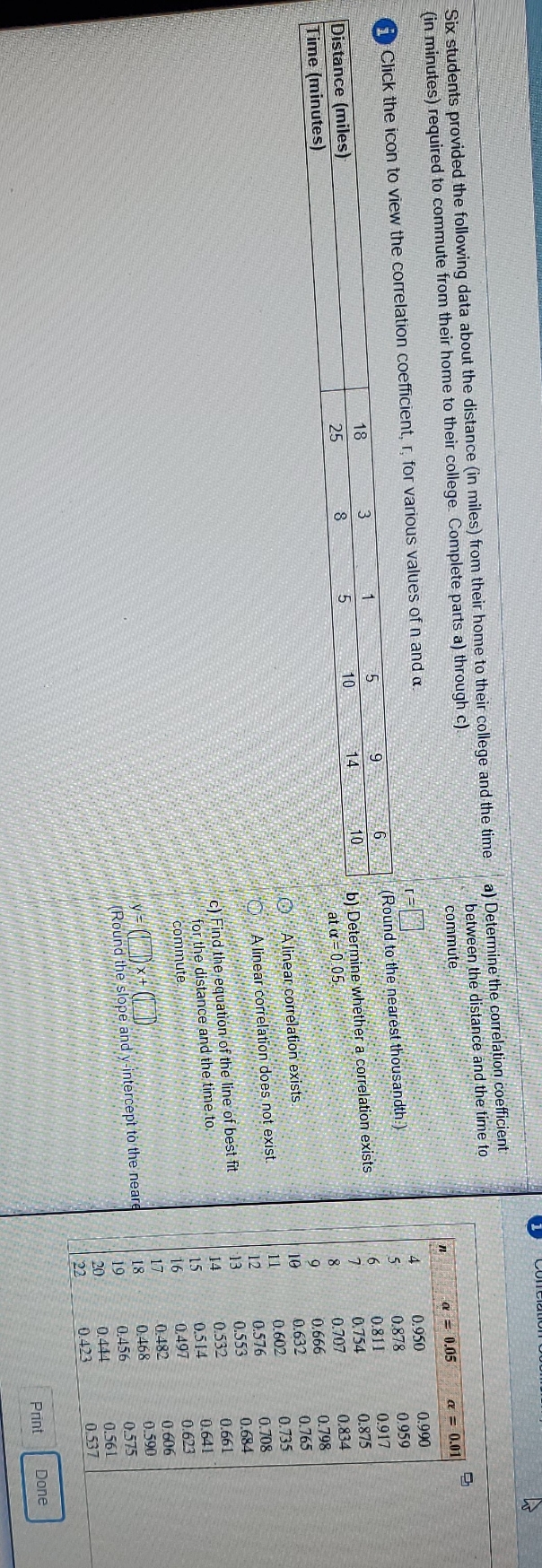 Math Problems. Six students provided the