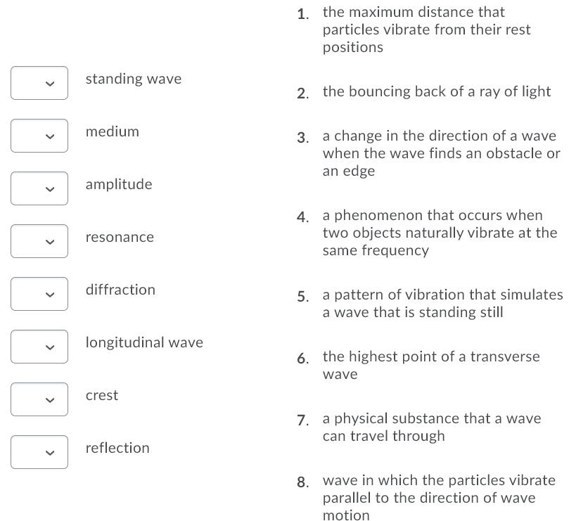 Match the lettered components with their correct