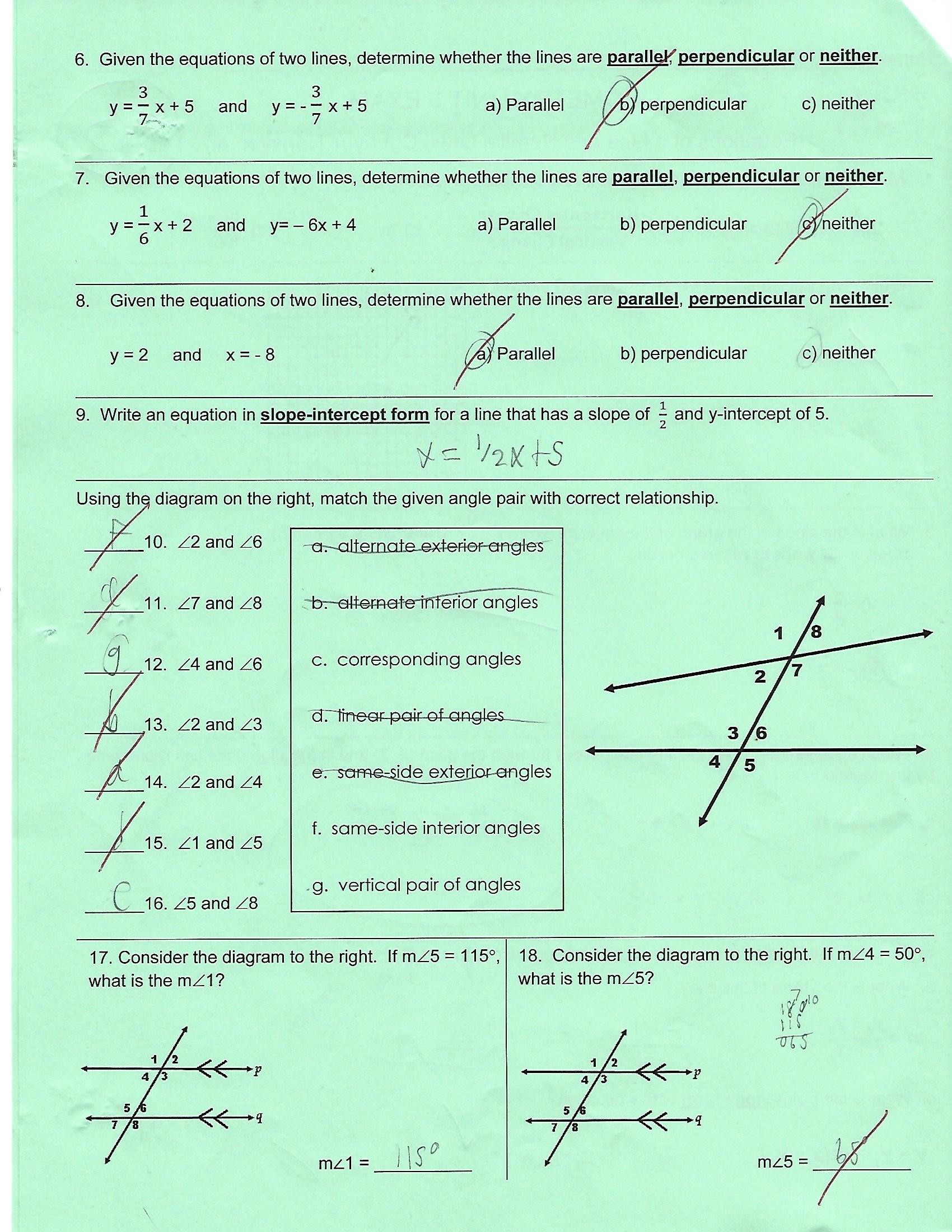 Need help with question 6-8, 10-18 6, Given the