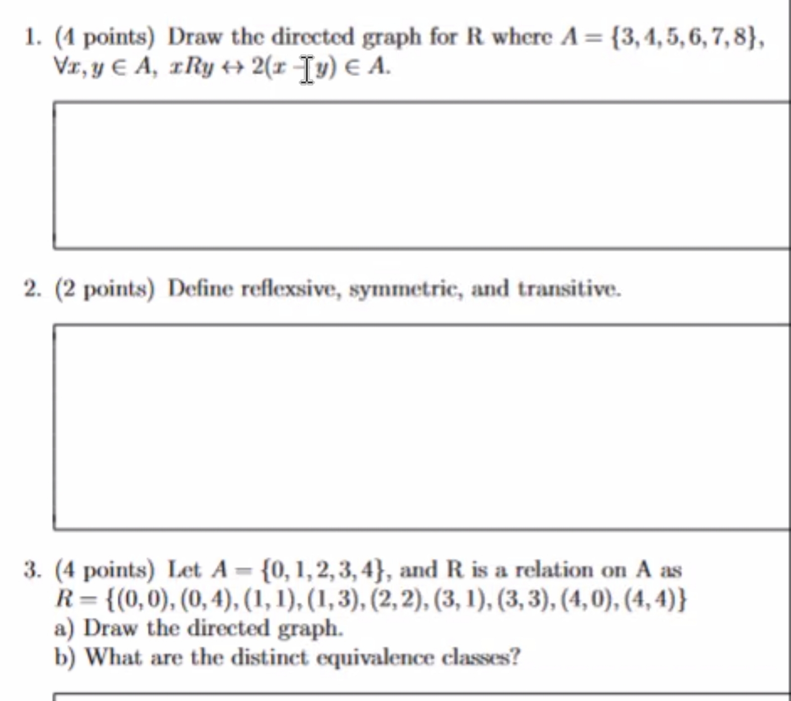 can someone please help me with this 1. (4