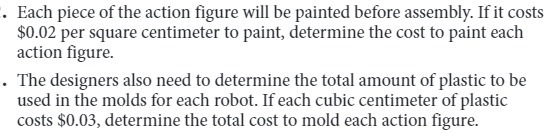 Each piece of the action figure will be painted