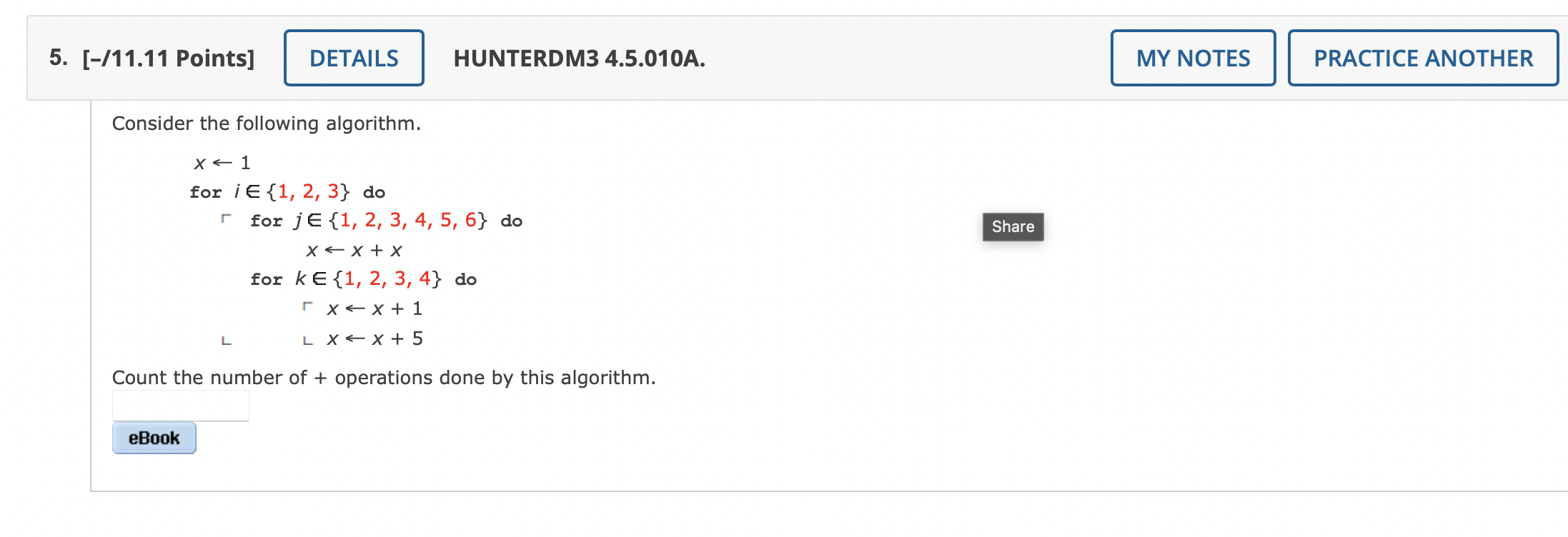 help me solve this 5. [-/11.11 Points] DETAILS