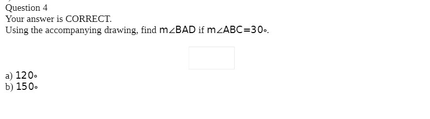 Question 4 Your answer is CORRECT. Using the