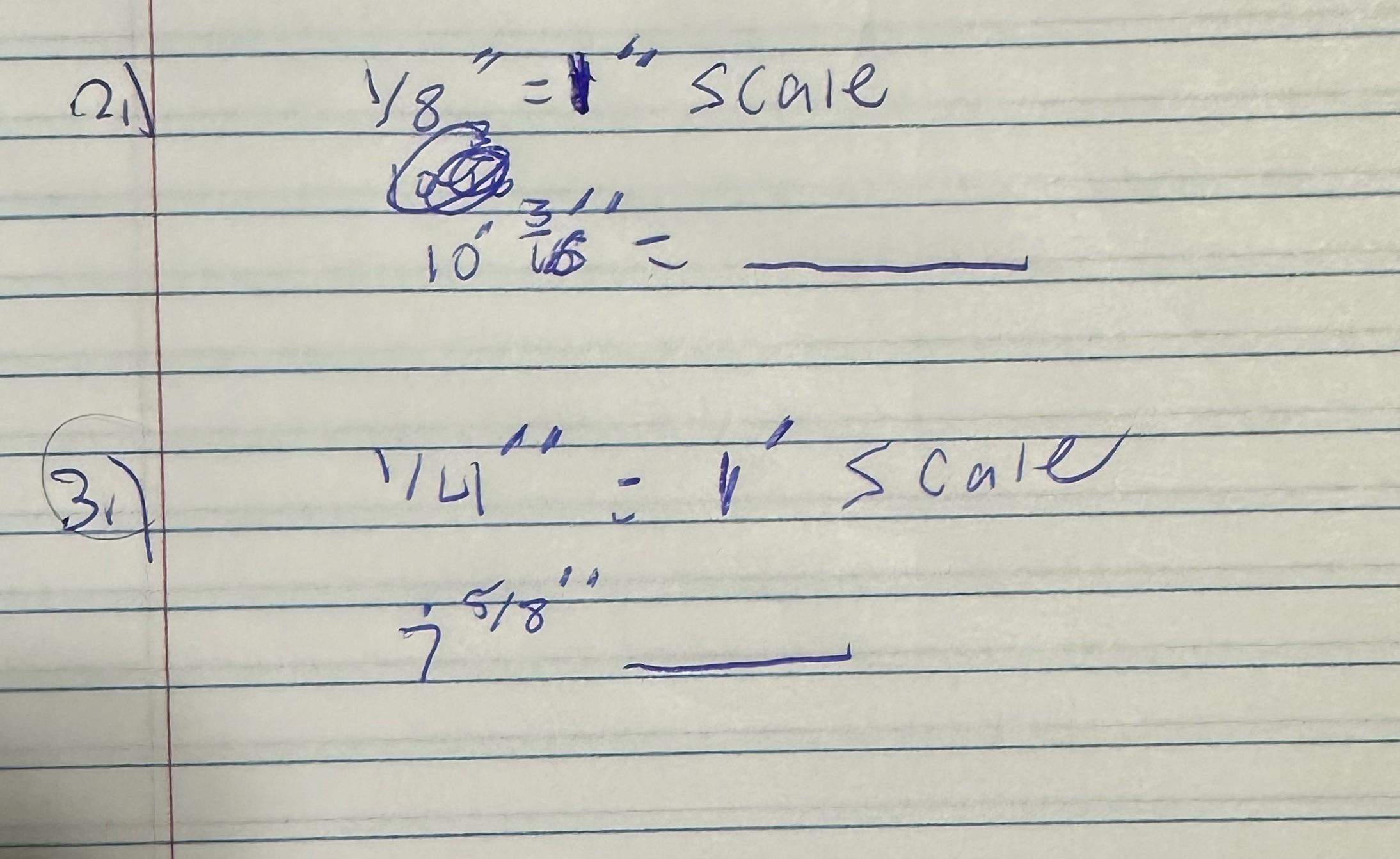 Can someone help me with scaling? 1/8in = 1ft