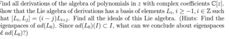 please help solve this. `ind all derivations of