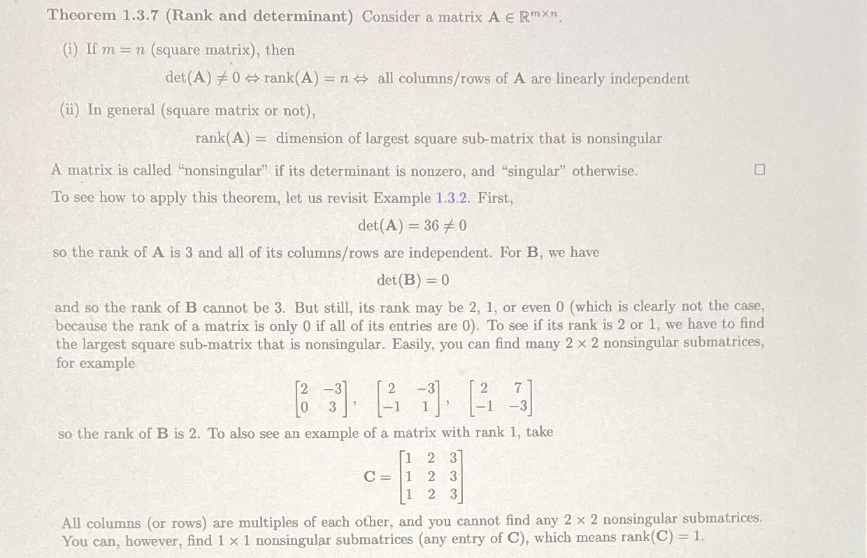 Exercise 1.3.10: Compute the rank in 2 ways: