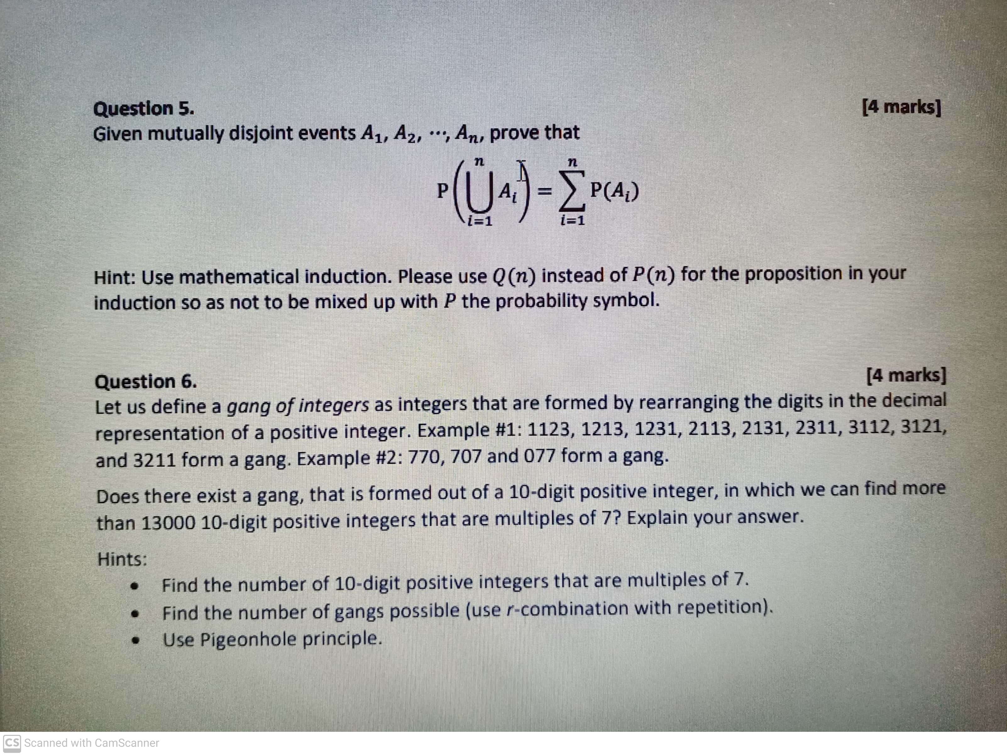 Hello, may I know how to do questions 5 and 6?