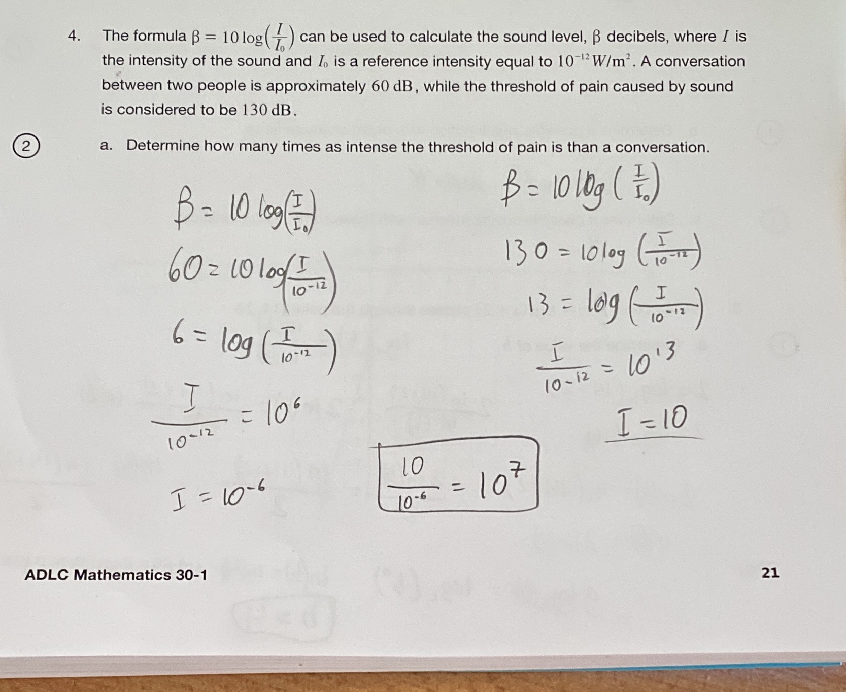 Is this correct? b.) what would be the sound