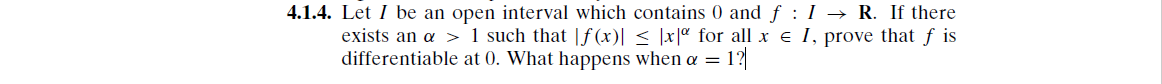 4.1.4. Let / be an open interval which contains 0