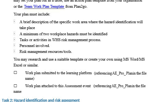 may set your plan out as a table, use dil action