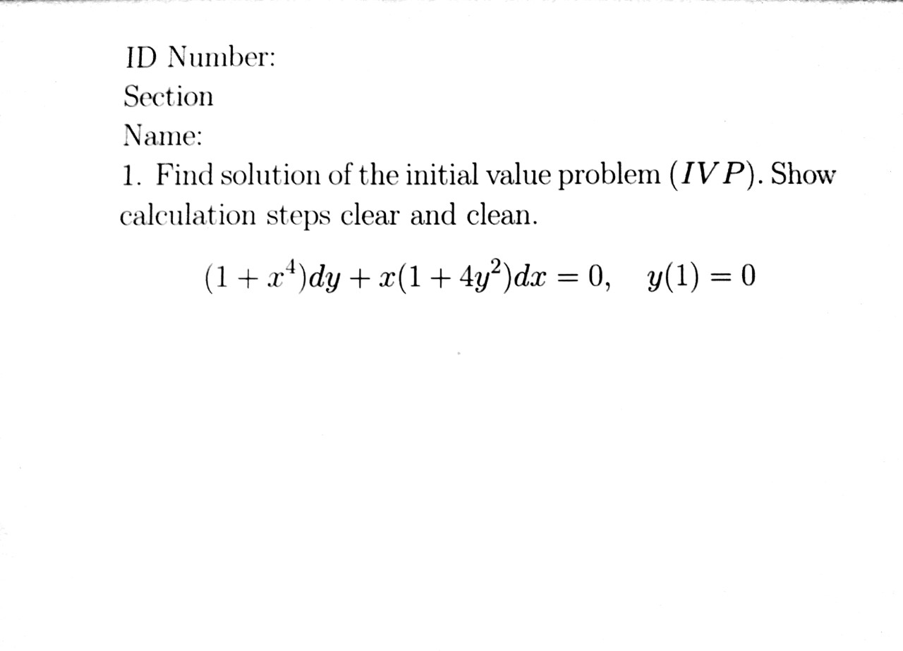 Hi, please solve it with blank paper (A4). and