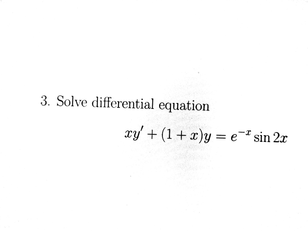 Hi, please solve it with blank paper (A4). and