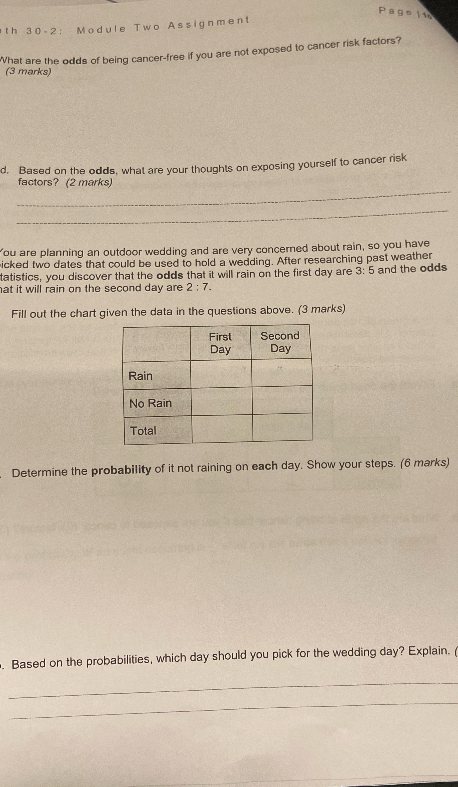 Page 1 16 th 30 -2: Module Two Assignment What