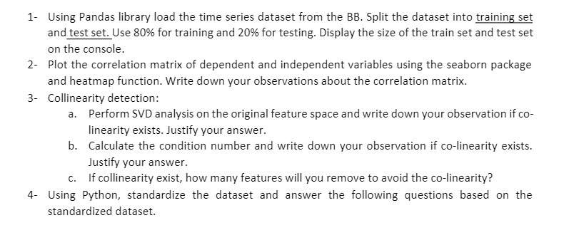 Using Pandas library load the time series dataset