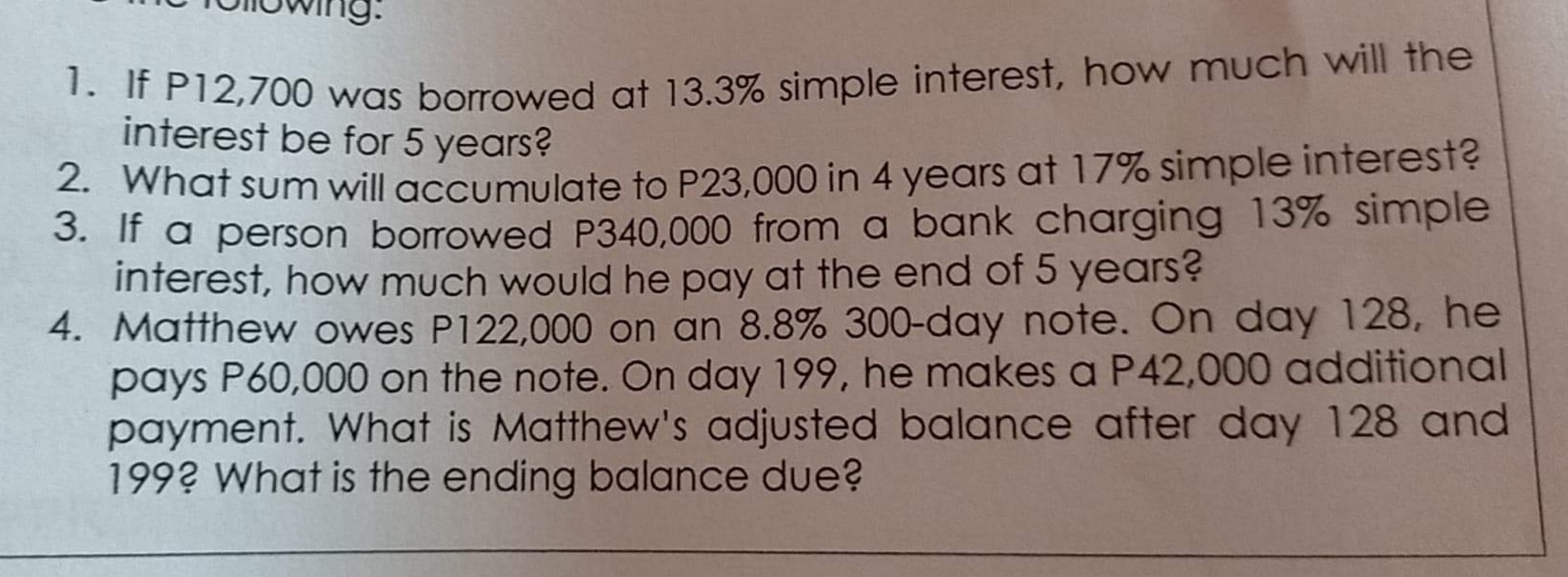 Asapppppppp thanyou Activity 4. Solve the