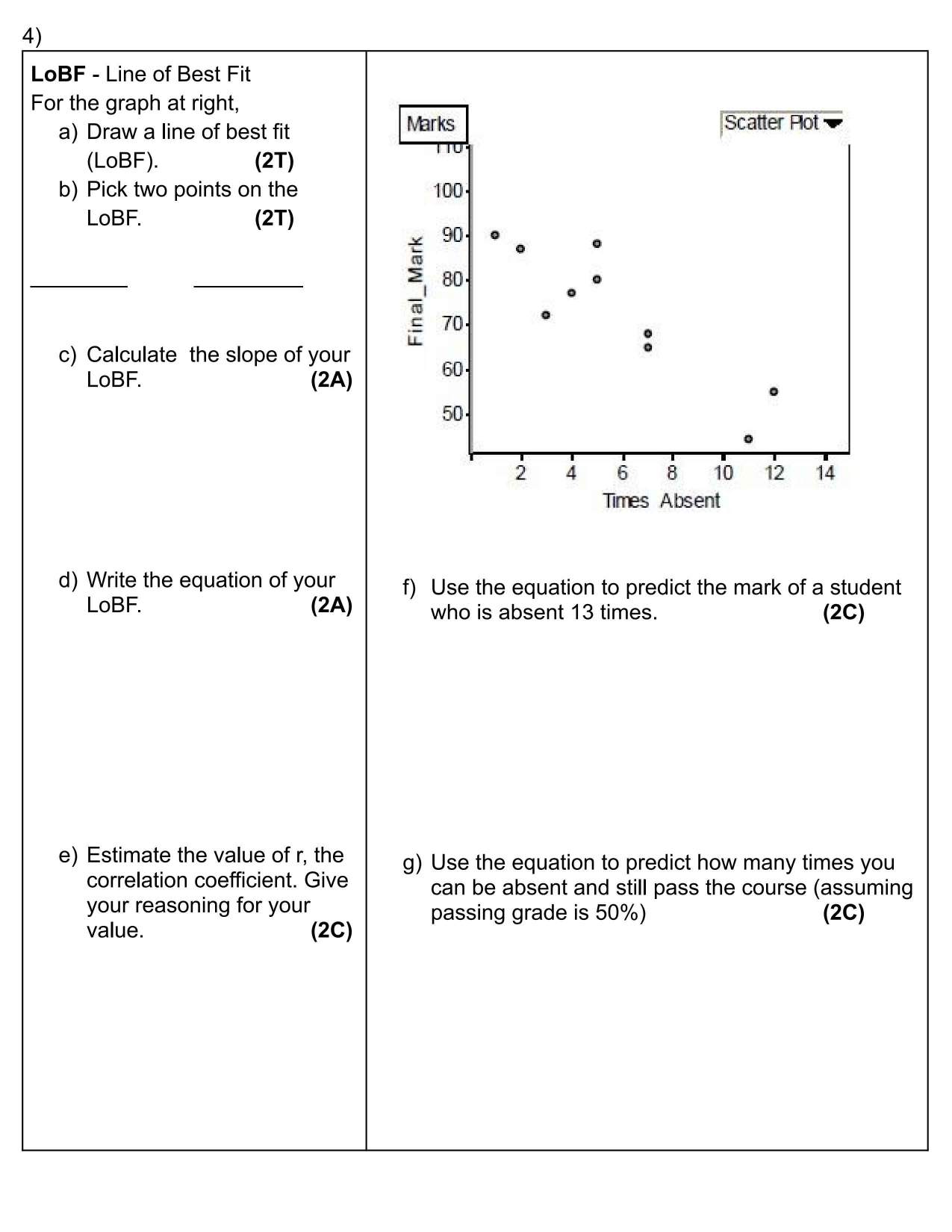 Unit 8 - Statistics Summative Assignment Show all