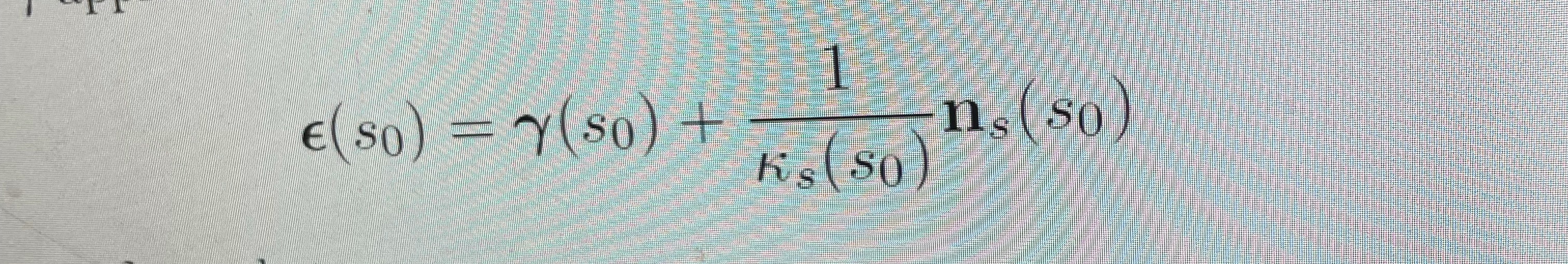 \fE( So) = Y(So) + ns( 50 SO\f