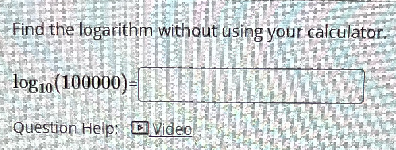 How do you get this without a calculator? Find