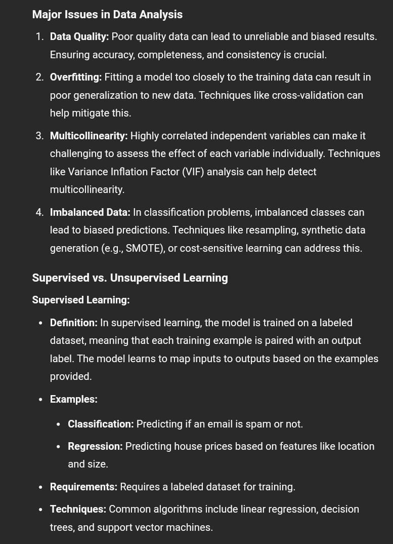 Before any detailed analysis task is performed