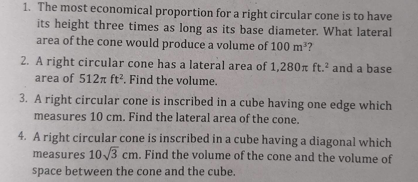 Solve the following 4 items. 1. The most