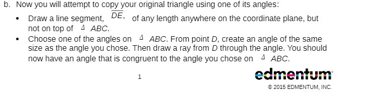 h. Now you will attempt to copy your original