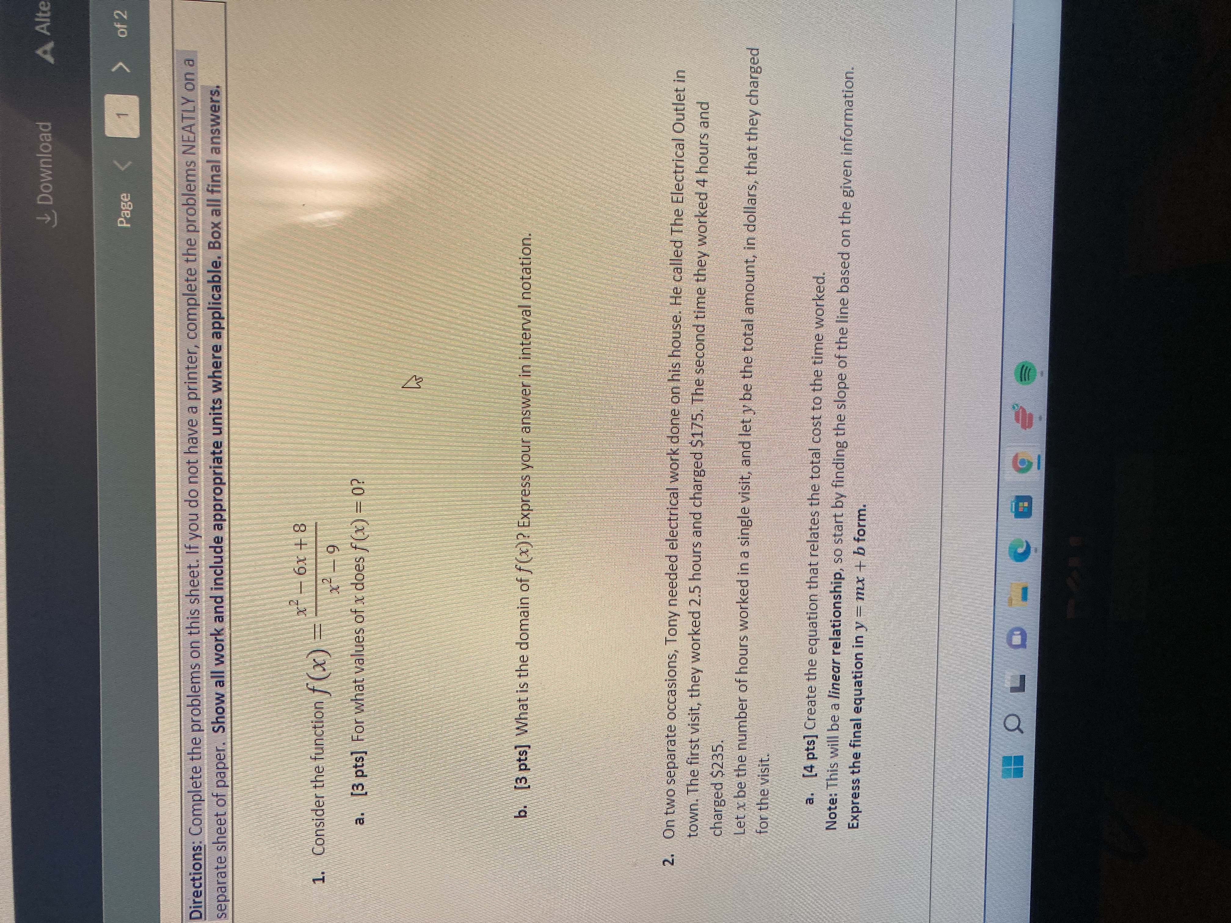 & Download A Alte Page of 2 Directions: Complete