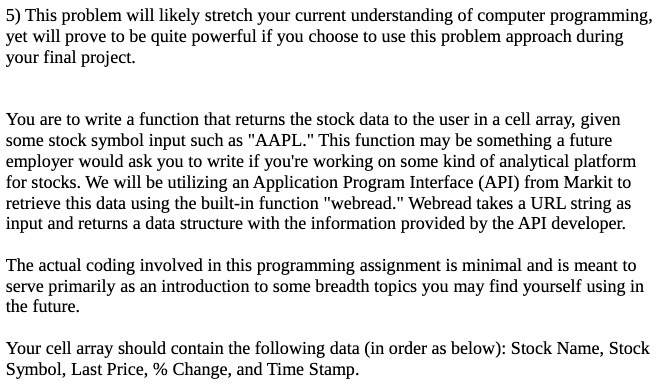 5) This problem will likely stretch your current