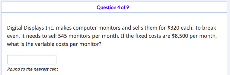 i need help with these questions its based on CVP